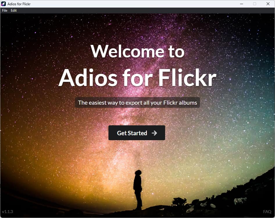 Adios for Flickr interface