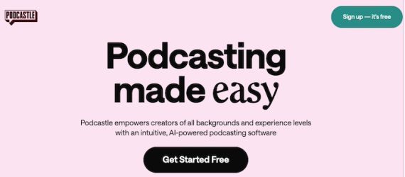 Home page of Podcastle