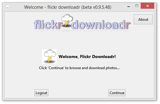 Flickr Downloader continue