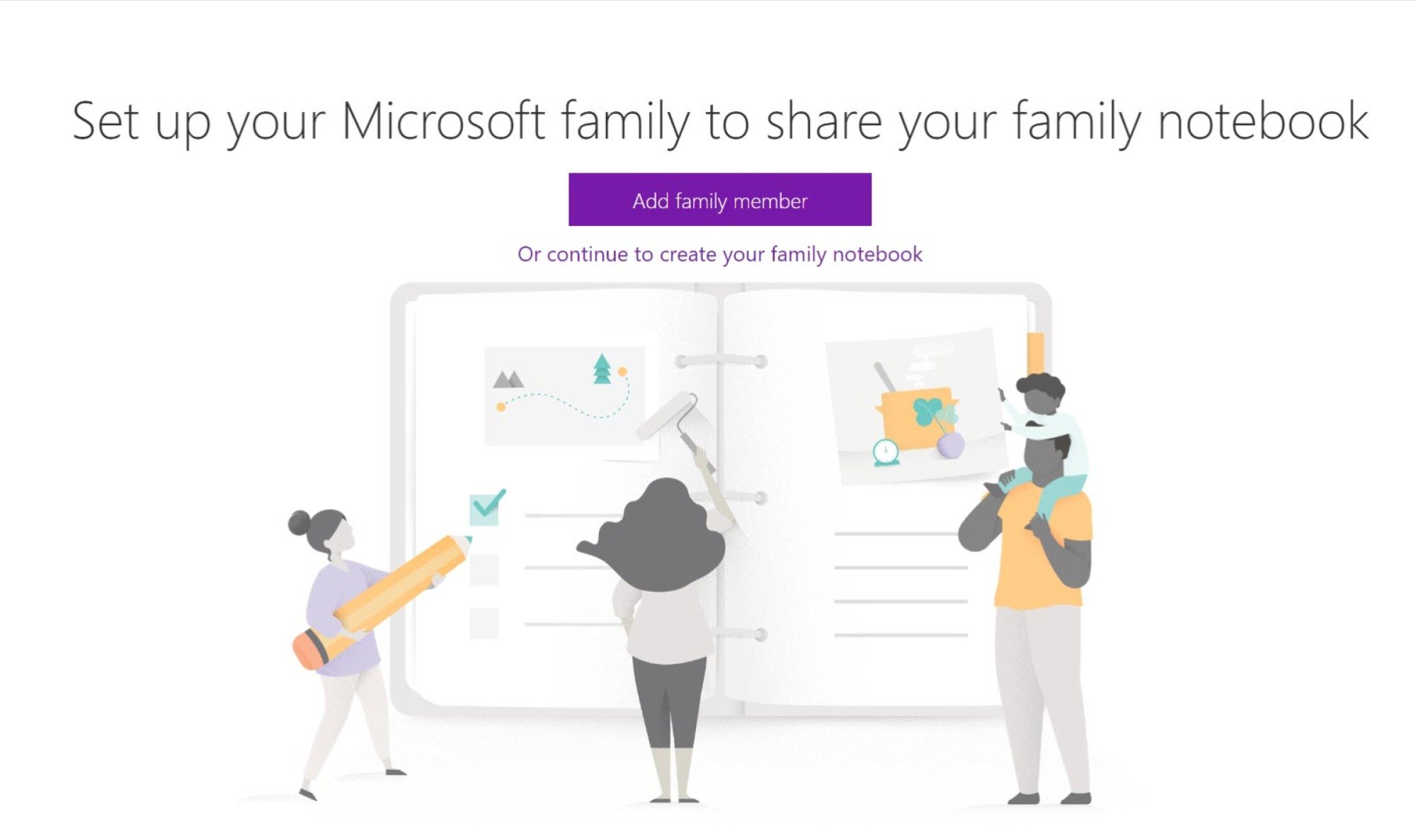 Microsoft 365 OneDrive Family Notebook