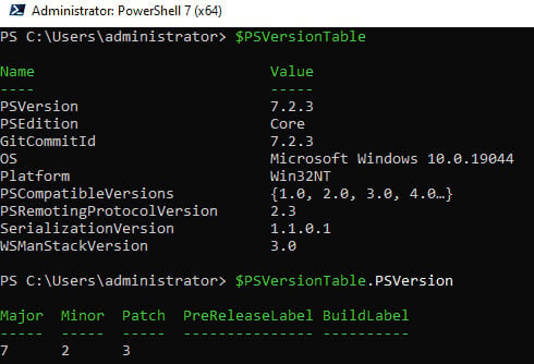 Command Line to Update PowerShell 7 in Windows 11/10