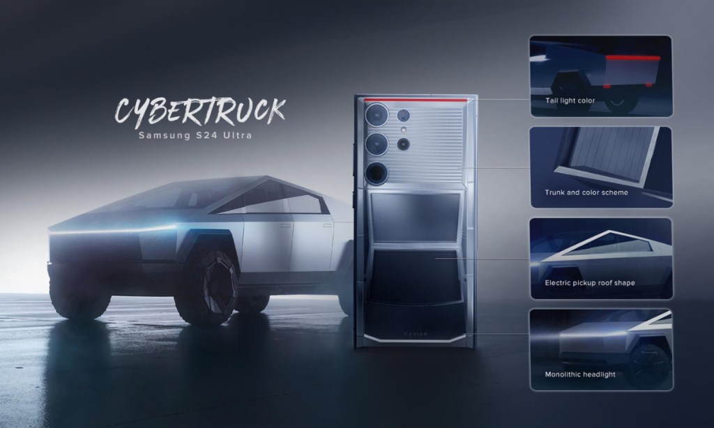 Tesla Cybertruck Inspired Samsung Galaxy S24 Ultra