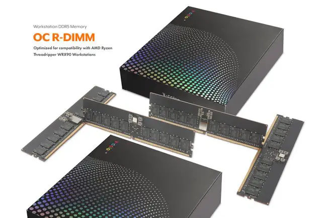 V COLOR OC R DIMM for WRX90 workstations launched 1