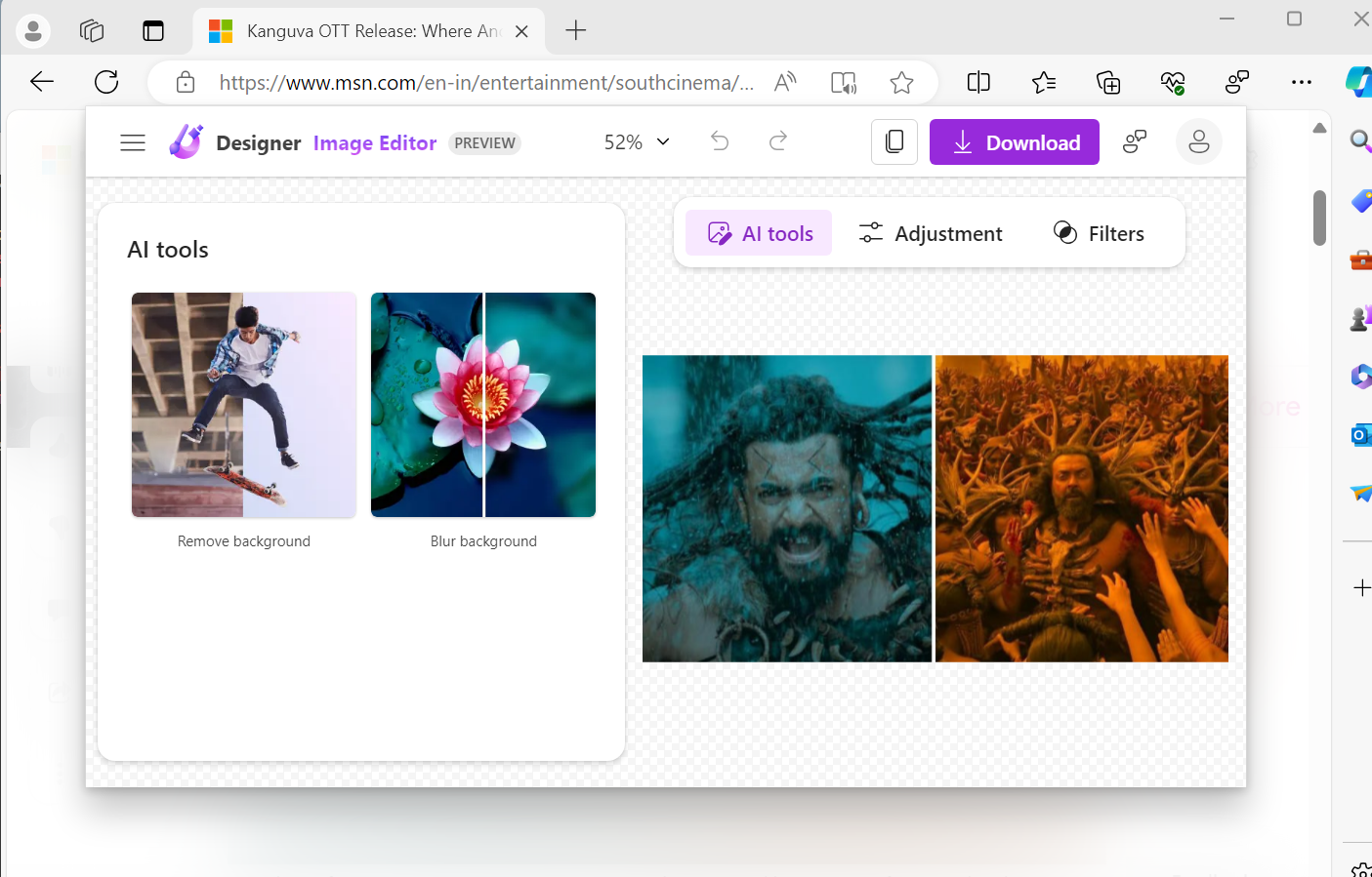Microsoft Edge is getting new AI features and magnifying images on Windows