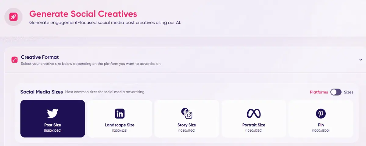 AdCreative AI assets social creatives