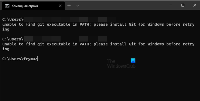 Fix Unable to find Git in PATH on Windows computer