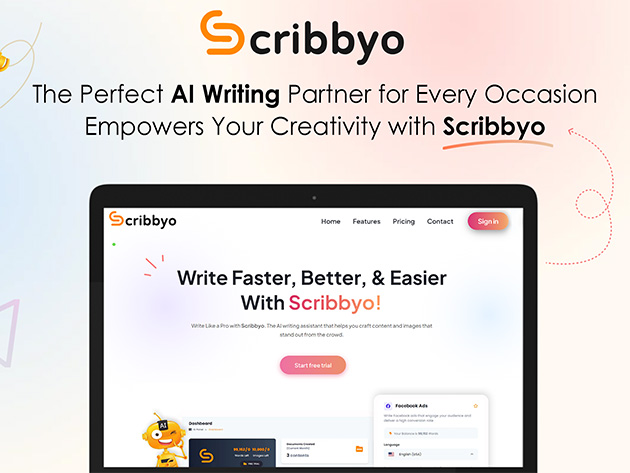 Scribbyo is the AI writing assist you’ve been looking for, now under $70